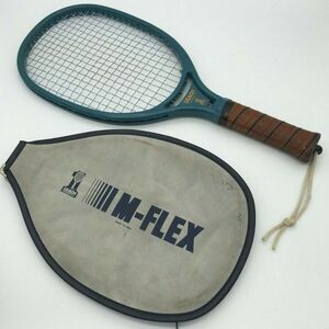 Vintage  Leach Blue Flex Racquetball Racquet & Zippered Cover - NICE